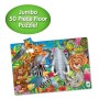 Puzzle mare de podea Animalele lumii 50 piese 91.44x60.96 cm